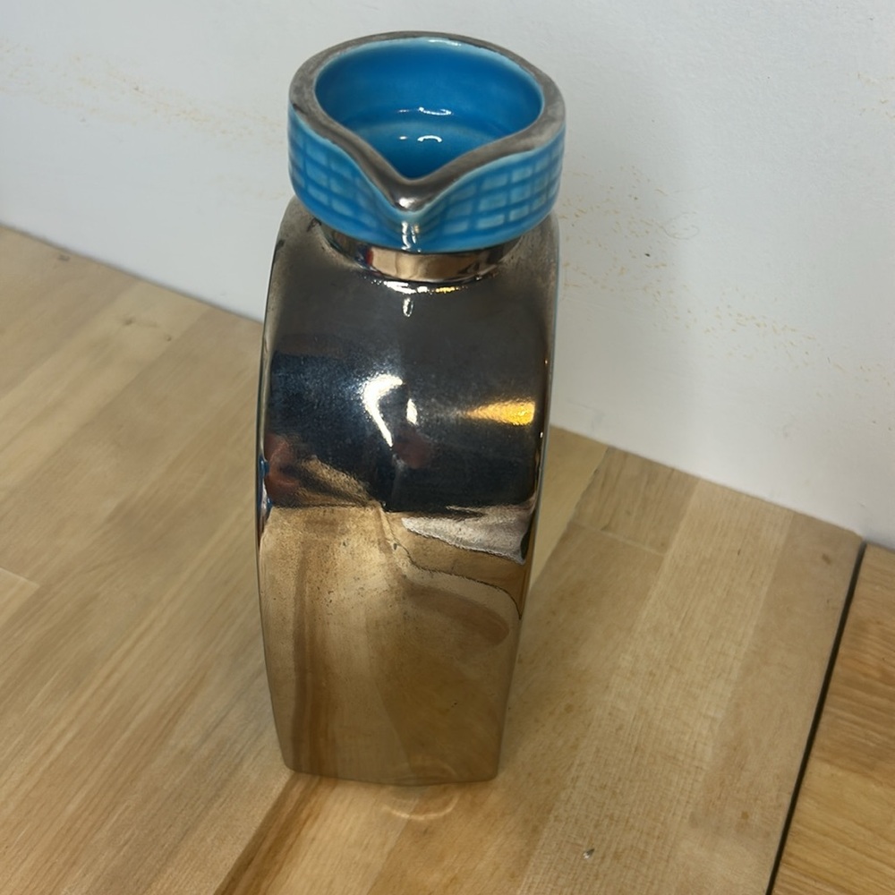 Bugatti 💙 RARE Vintage Radiator Rene Dreyfus Ceramic Restaurant Bar Pitcher Art - Picture 4 of 16